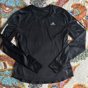 Adidas Black Performance Long Sleeve Top